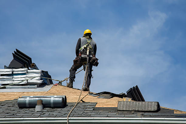 Professional Flat Roof Repair technician working in Eagle River, WI